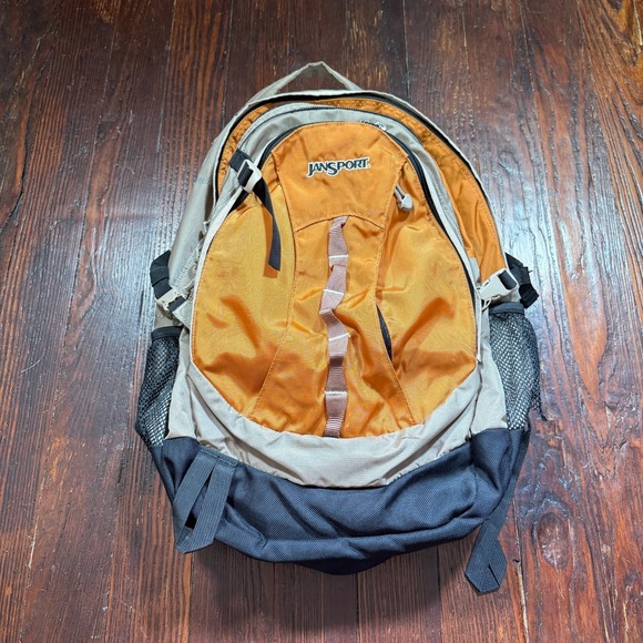 JanSport Odyssey 38 H20 Backpack Bag Tan/Orange Hiking Travel Outdoor **READ** - Picture 1 of 16